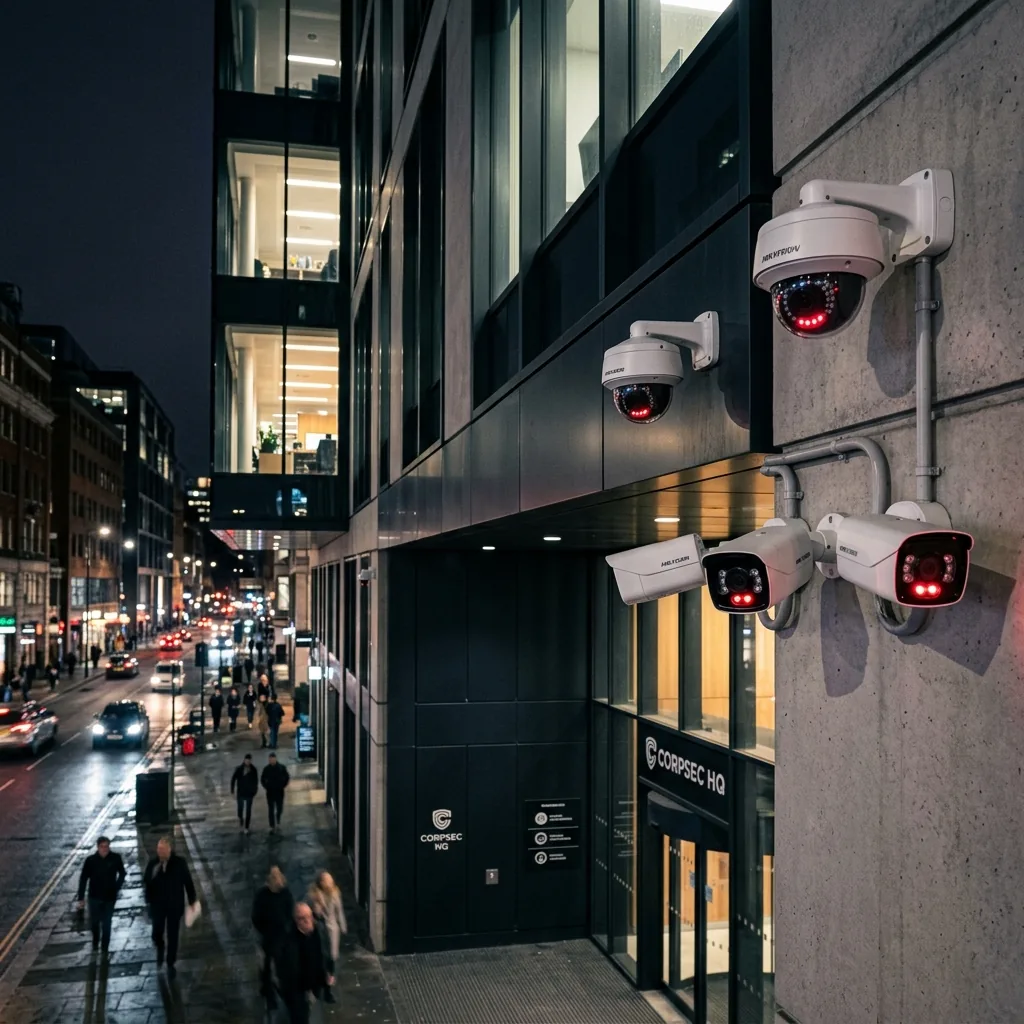 Instalación de cámaras en edificio